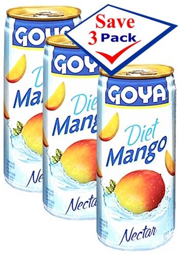 Goya Diet Mango Mango Nectar 9,6 Oz Pack of 3